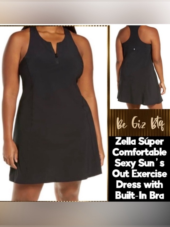 Zella Dresses & Skirts - SUPER SEXY EXERCISE DRESS & BUILT-IN BRA SIZE 3X